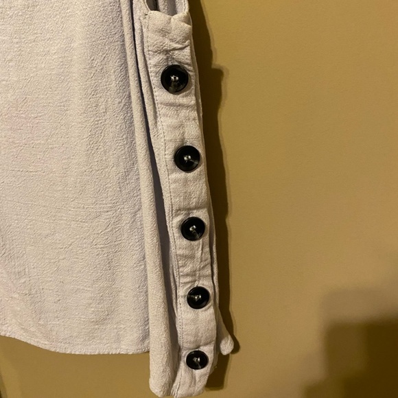 Sadie and Sage Blue Linen Tank Top - Picture 3 of 5